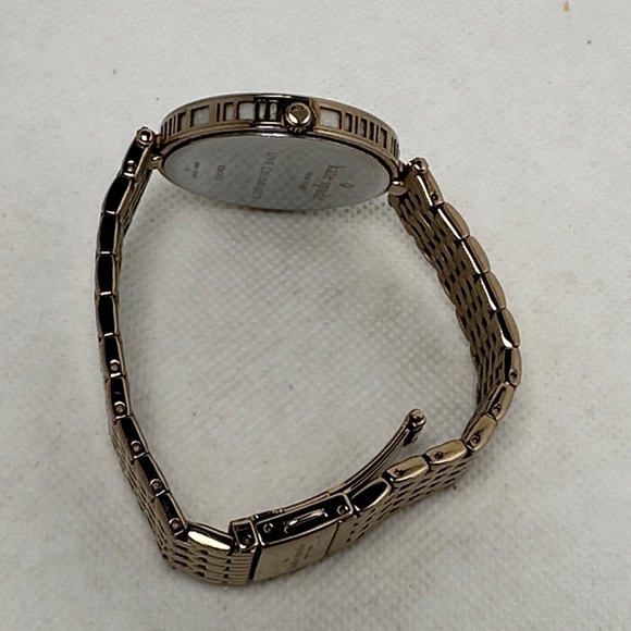 Kate Spade New York Varick Bracelet 36mm Watch Gold Bracelet Striped Face 2.75” - Picture 11 of 12